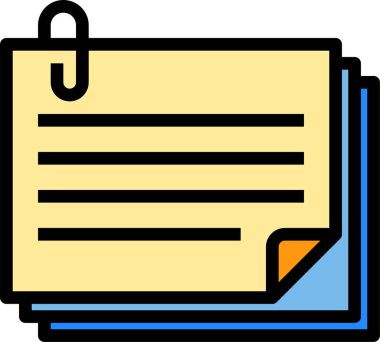 Belge dosyaları vektör illüstrasyonu 