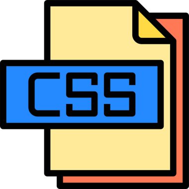 css dosya biçimi vektör illüstrasyonu 