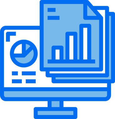 Bilgisayar dosyası grafiğinin minimalist vektör simgesi