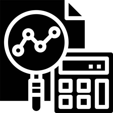 hesap makinesi simgesi, vektör illüstrasyonu 