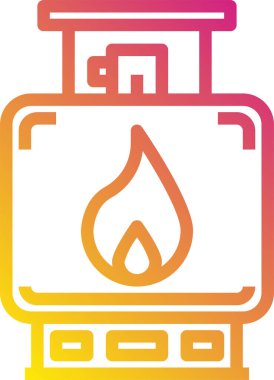 Petrol, gaz ikonu vektör illüstrasyonu