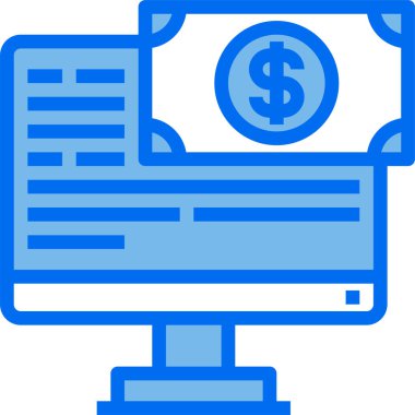 Para kavramının minimalist vektör simgesi 