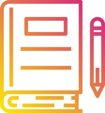 kitap minimalist vektör simgesi