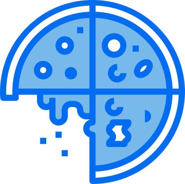 Pizza dağıtım konsepti vektör simgesi