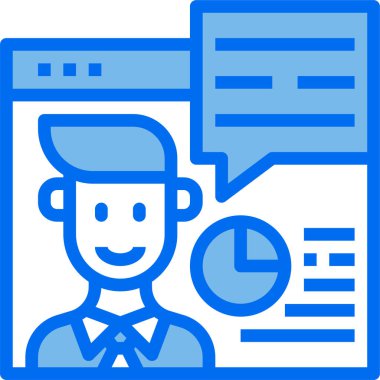 İnsan simgesiyle web sitesinin vektör illüstrasyonu 