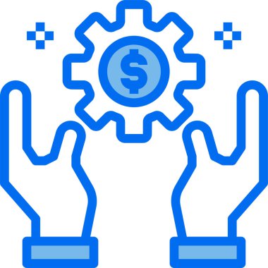 Euro sikke vektör simgesi. biçim iki renkli düz sembol, mavi ve gri renkler, yuvarlak açılar, beyaz