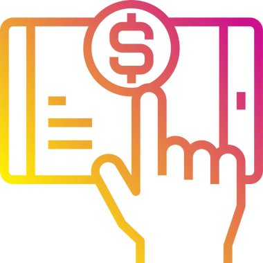 Para ikonunun vektör illüstrasyonu. Web siteleri için sikke simgesi, şablon