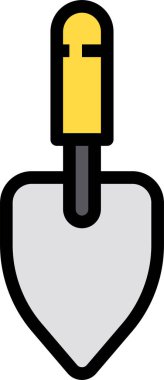 Çiftlik küreği simgesinin vektör illüstrasyonu