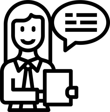 Sohbet kutusu, vektör illüstrasyonu 