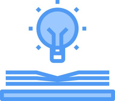 Basit modern fikir simgesi, vektör illüstrasyonu