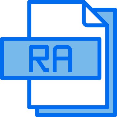 ra dosya biçimi simgesi vektörü