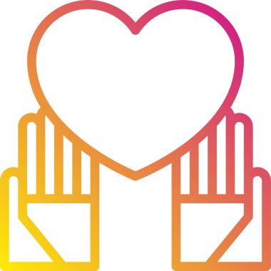 kalp simgesi işaret vektör illüstrasyonu