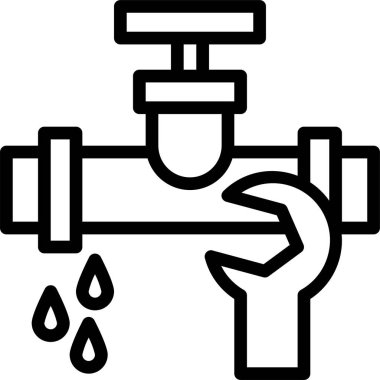 servis minimalist vektör simgesi