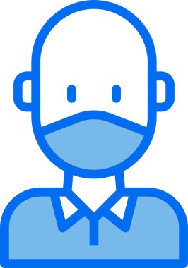 çocuk Avatar. Tıbbi maske takan çocuk