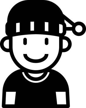 kullanıcı profili, çocuk avatarı, vektör illüstrasyonu 