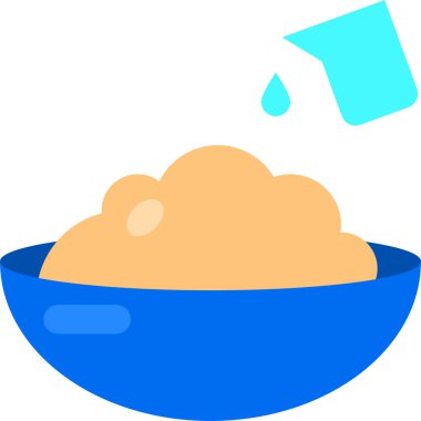 Yemek pişirme çanağının vektör illüstrasyon simgesi