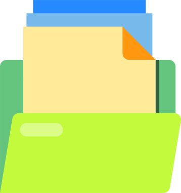 Belge dosyaları vektör illüstrasyonu 