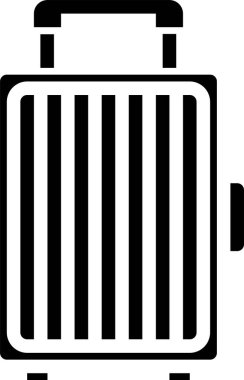 Bagaj çantasının minimalist vektör simgesi