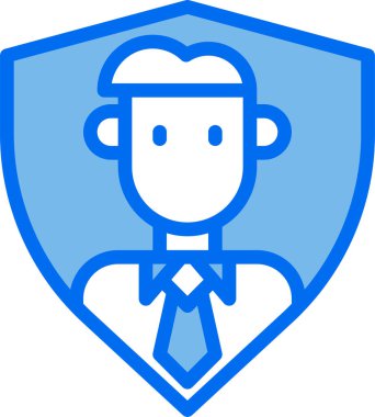 İş adamı kavramının minimalist vektör simgesi