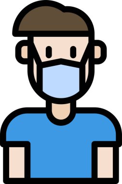 erkek avatar kişi tasarımı, vektör illüstrasyonu  