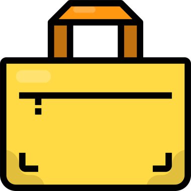 Modern tasarım minimalist vektör simgesi, el çantası