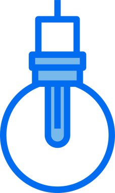 Lamba simgesi vektör illüstrasyonu, ampul simgesi