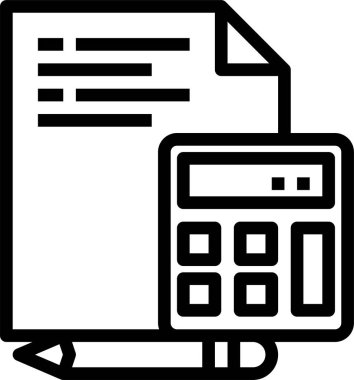 hesap makinesi simgesi, vektör illüstrasyonu 