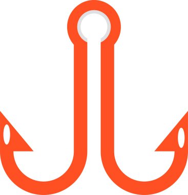 Kanca simgesinin vektör illüstrasyonu