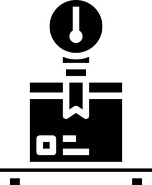 asgari vektör simgesi, paket kutusu ölçümü