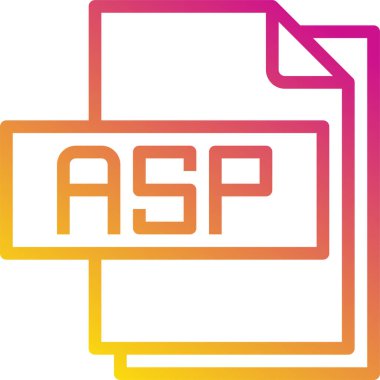 modern tasarım minimalist vektör simgesi, asp dosyası