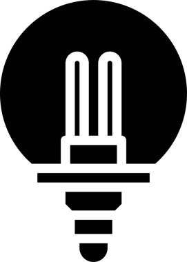 Lamba simgesi vektör illüstrasyonu, ampul simgesi