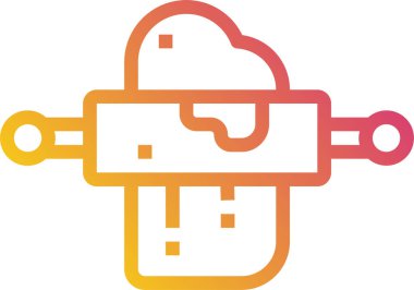 yemek ikonu, vektör illüstrasyonu