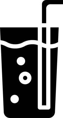 Stil minimalist içecek vektör simgesi