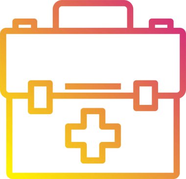 Acil durum kitinin vektör illüstrasyonu