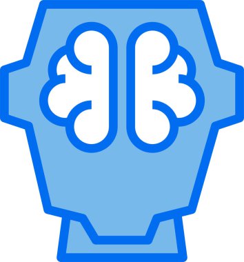 Robot simgesinin vektör illüstrasyonu 