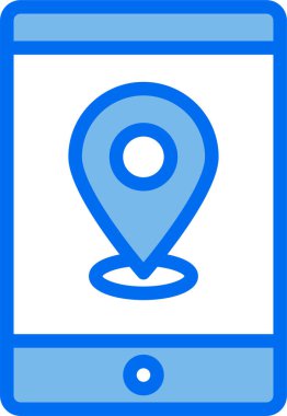 Pin konumunun minimalist vektör simgesi 