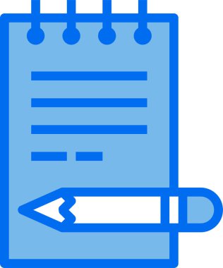 Not ofisinin minimalist vektör simgesi