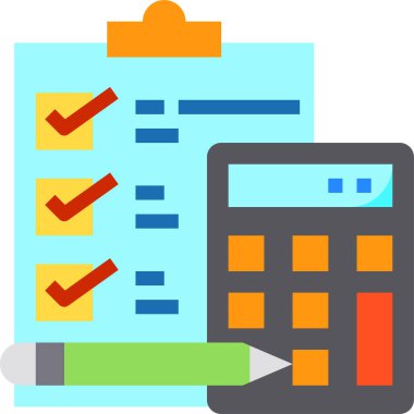 hesap makinesi simgesi, vektör illüstrasyonu 