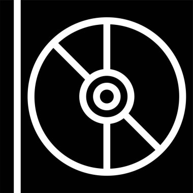 cd disk simgesi, vektör illüstrasyonu