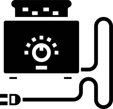 Tost makinesi basit vektör simgesi