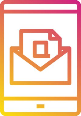 e- posta simgesi vektör illüstrasyonu 