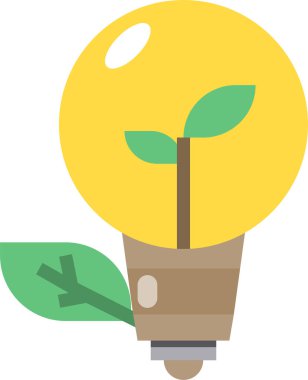 Ekoloji minimalist vektör simgesi