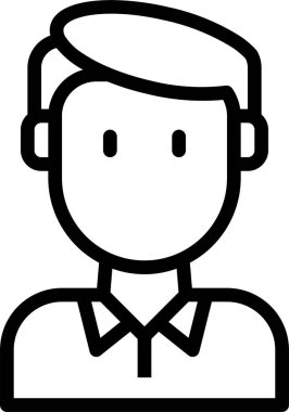 erkek avatar kişi tasarımı, vektör illüstrasyonu  