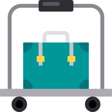 çanta simgesi vektör illüstrasyonu