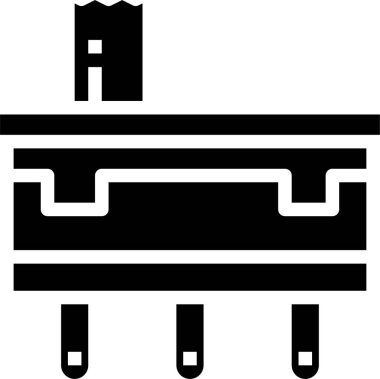 minimalistic vector icon of electronic switch