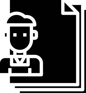 belge simgesi, vektör çizimi 