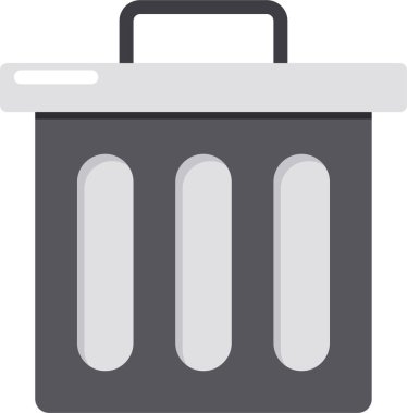 Çöpün minimalist vektör simgesi 