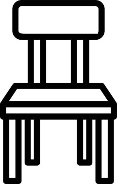 Otel ve servis satırı vektör simgesi.