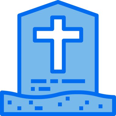 Mezar taşı vektör illüstrasyonu