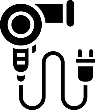 Kurutucu simgesi, vektör illüstrasyonu